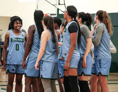 Women's Basketball Huddle First Practice