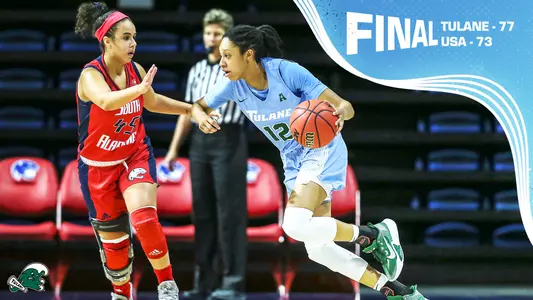 Final Score Graphic WBB at South Alabama