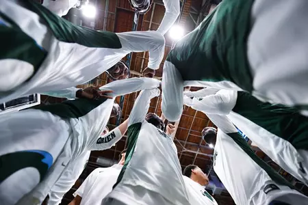 MBB huddle vs. UAPB 2020