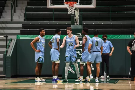 mbb lineup vs. Houston
