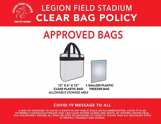 Legion Field Clear Bag Policy
