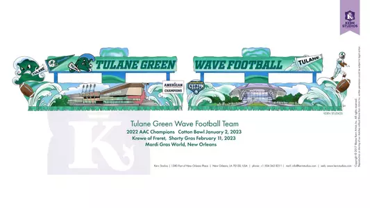 2023 Tulane Mardi Gras Float