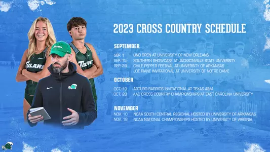 2023 Cross Country Schedule Graphic