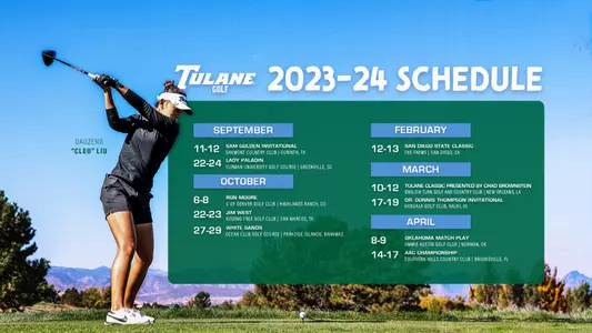 Golf Schedule 2023-24
