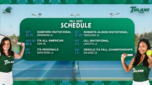Women's Tennis Fall 2023 Schedule