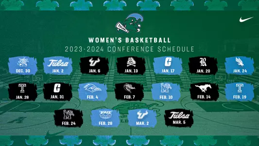 Tulane Women's Basketball Conference Schedule