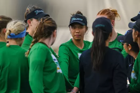 Team huddle, Lulu Zhu