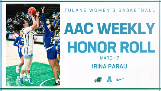 Irina Parau - AAC Weekly Honor Roll