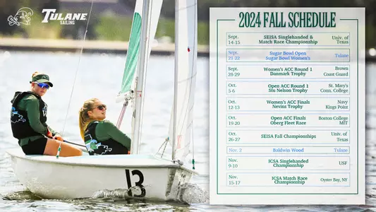 2024 Sailing Fall Schedule