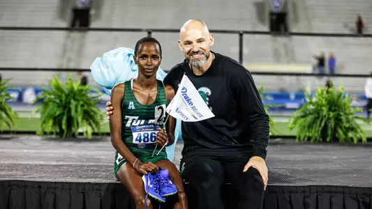 Blezzin Kimutai & Coach Myers