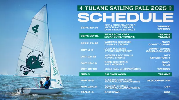 Sailing 2025 Fall Schedule
