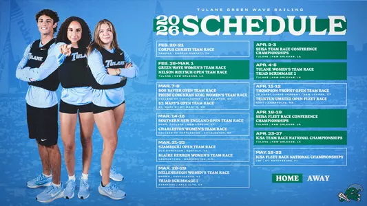 Sailing 2026 Spring Schedule