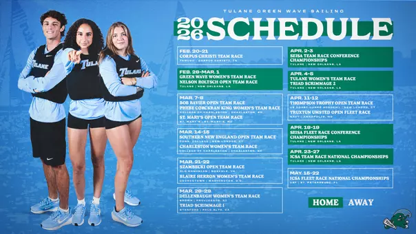 Sailing 2026 Spring Schedule