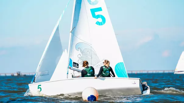 Tulane sailing competing in the Baldwin Wood regatta.