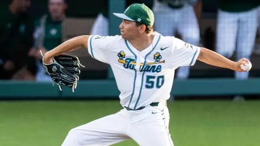 NEW ORLEANS, LA - MARCH 31 2026 ; Photo by Gregory Guignon -
Context: Tulane secured a 6-2 win over Nicholls, taking control early with a quick lead and never letting go. The Green Wave combined efficient pitching with timely hitting, setting the tone from the opening innings. Nicholls pushed back later in the game, but Tulane’s early momentum and steady execution carried them through for a solid home victory.