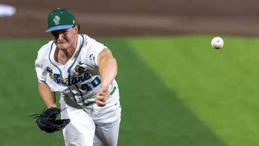 NEW ORLEANS, LA - MARCH 31 2026 ; Photo by Gregory Guignon -
Context: Tulane secured a 6-2 win over Nicholls, taking control early with a quick lead and never letting go. The Green Wave combined efficient pitching with timely hitting, setting the tone from the opening innings. Nicholls pushed back later in the game, but Tulane’s early momentum and steady execution carried them through for a solid home victory.