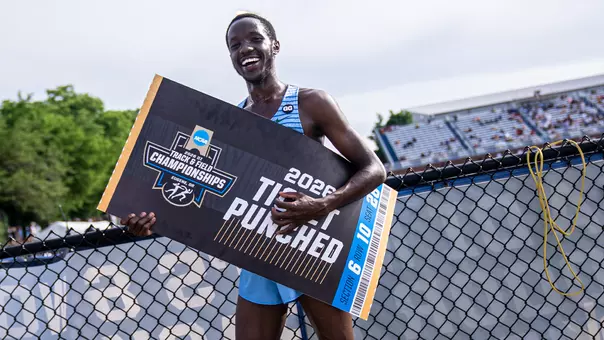 Silas Kiptanui NCAA Outdoor Ticket Punched