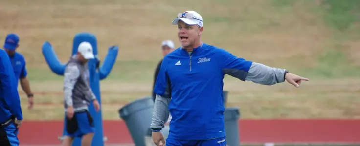 Coach Montgomery at practice