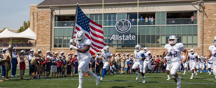 American flag run out