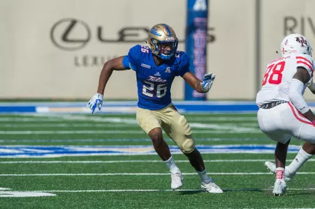 Tulsa's cornerback Akayleb Evans (26) Houston vs TU -  BRETT ROJO/For the University of Tulsa