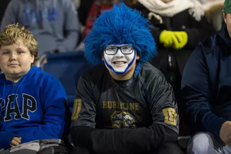 A TU fan smiles during the game against Memphis at H.A. Chapman Stadium in Tulsa, OK on 11/3/17. BRETT ROJO/For the Tulsa World