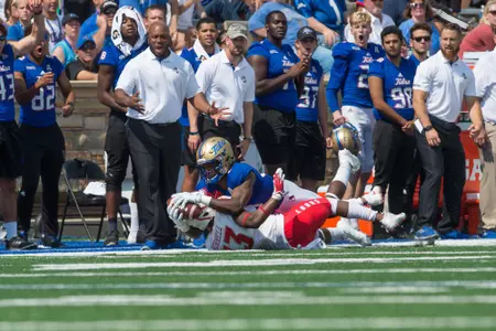 Tulsa's wide receiver Justin Hobbs (29) - New Mexico vs TU - BRETT ROJO/For the University of Tulsa