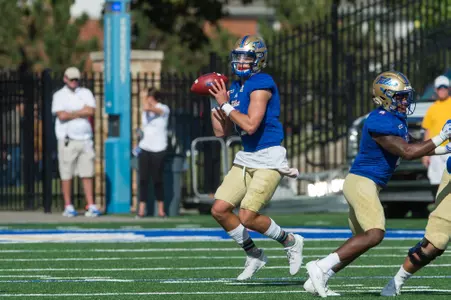 Tulsa's quarterback Luke Skipper (13) Houston vs TU - BRETT ROJO/For the University of Tulsa