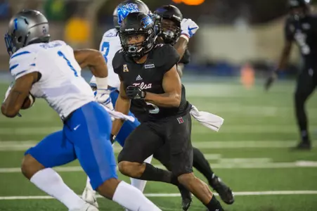 at H.A. Chapman Stadium in Tulsa, OK on 11/3/17.  BRETT ROJO/For the Tulsa World