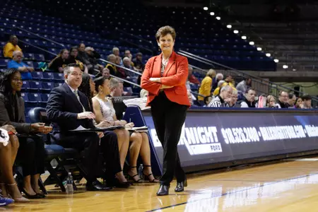 Matilda Mossman coaching by the bench