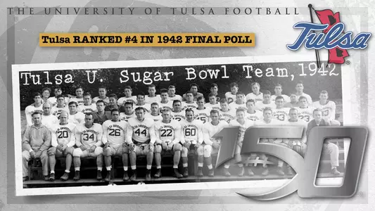 Tulsa football team finishes 1942 season ranked 4th