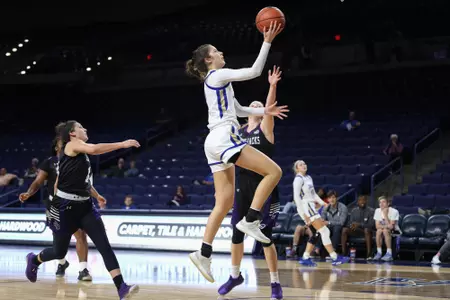 Addison Richards playing basketball