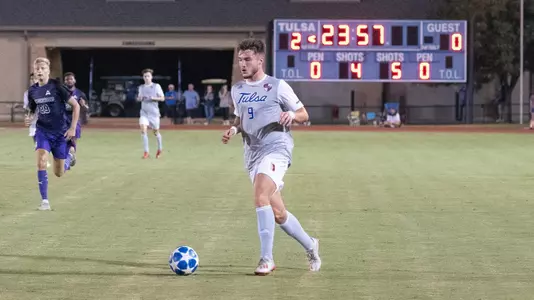 Matteo Drougard playing soccer
