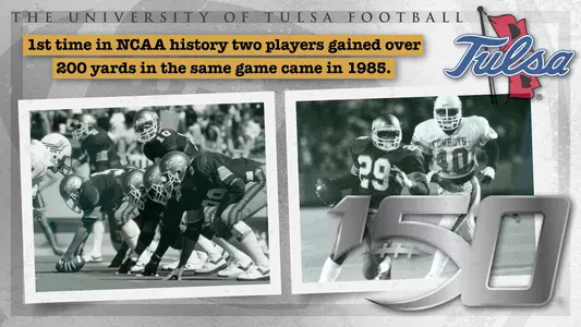 Gordon Brown and Steve gage each rushed for over 200 yards in the same game in 1985.