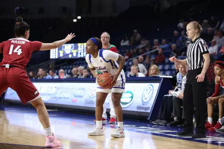Morgan Brady playing basketball