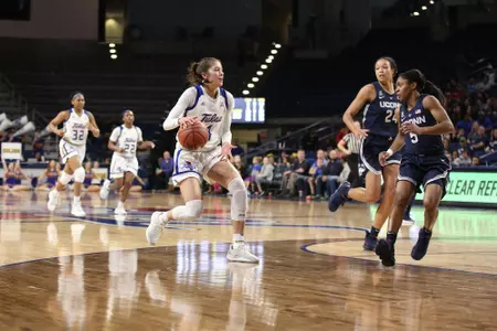 Addison Richards playing basketball