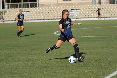 Emily Brandenburg playing soccer