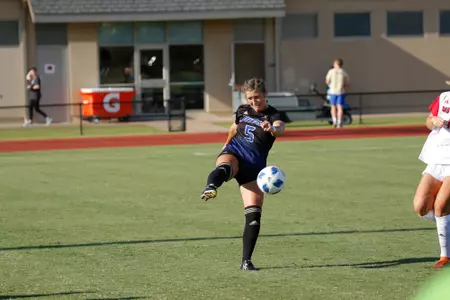 Emily Brandenburg playing soccer