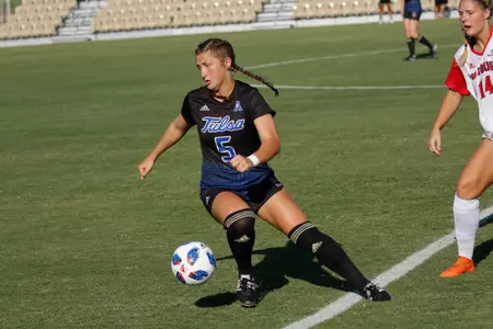 Emily Brandenburg playing soccer