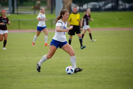Emily Brandenburg playing soccer