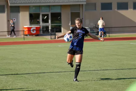 Emily Brandenburg playing soccer