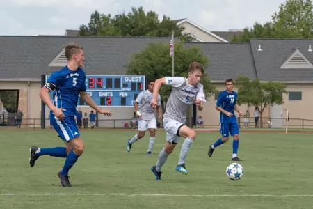 Chase Bromstedt kicking a soccer ball