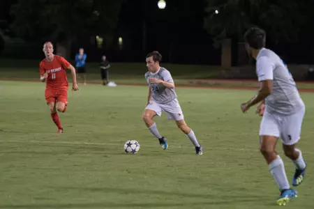Mitchell Cashion kicking a soccer ball