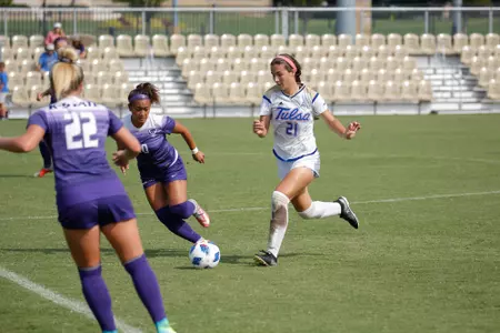 Averee Dubach playing soccer