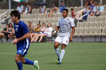 Koray Easterling kicking a soccer ball