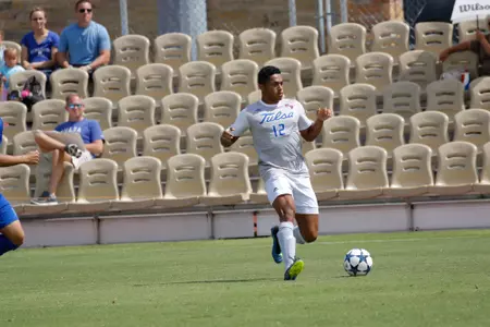 Koray Easterling kicking a soccer ball