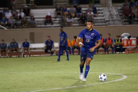 Koray Easterling kicking a soccer ball