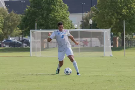 Koray Easterling kicking a soccer ball
