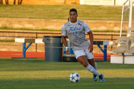 Koray Easterling kicking a soccer ball