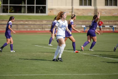 Tristyn Edgar playing soccer
