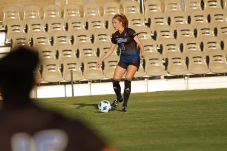 Tristyn Edgar playing soccer